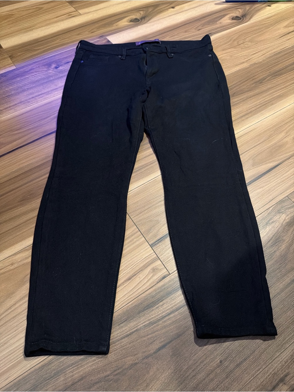 Gloria Vanderbilt Black Straight Leg Jeans Size 14P NWT